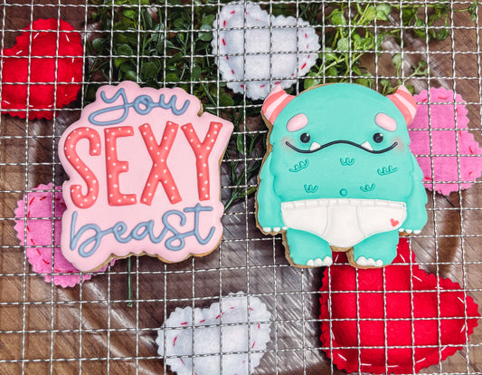 Sexy Beast Valentine Cookie Set