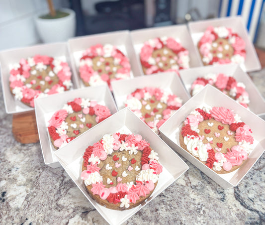 Mini Valentine Cookie Cake